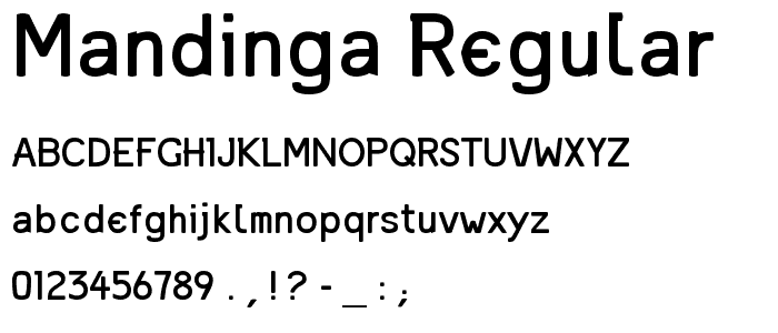 Mandinga Regular font